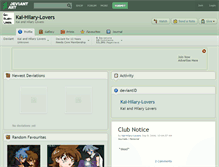 Tablet Screenshot of kai-hilary-lovers.deviantart.com