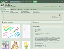 Tablet Screenshot of chibiolivia.deviantart.com