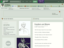 Tablet Screenshot of m1dnaa.deviantart.com