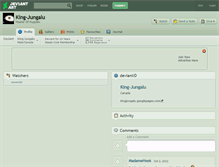Tablet Screenshot of king-jungalu.deviantart.com