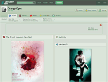Tablet Screenshot of orangy-eyes.deviantart.com