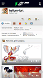 Mobile Screenshot of helium-lost.deviantart.com