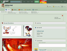 Tablet Screenshot of helium-lost.deviantart.com