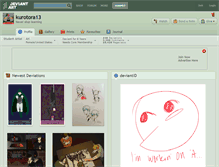 Tablet Screenshot of kurotora13.deviantart.com