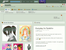 Tablet Screenshot of midddifin.deviantart.com