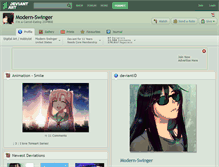 Tablet Screenshot of modern-swinger.deviantart.com