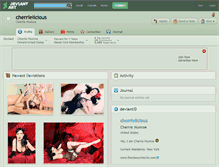 Tablet Screenshot of cherrielicious.deviantart.com