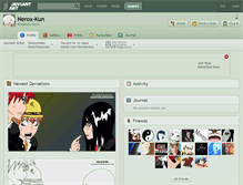 Tablet Screenshot of nerox-kun.deviantart.com