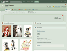Tablet Screenshot of diceprincess.deviantart.com