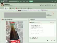 Tablet Screenshot of jonny683.deviantart.com