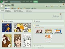 Tablet Screenshot of ichihime0721.deviantart.com