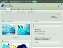 Tablet Screenshot of nemo-club.deviantart.com