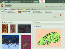 Tablet Screenshot of castrorose.deviantart.com