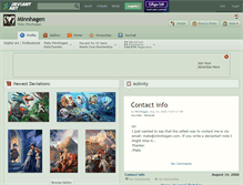 Tablet Screenshot of minnhagen.deviantart.com
