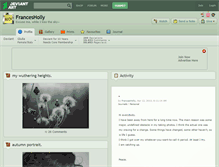Tablet Screenshot of francesholly.deviantart.com