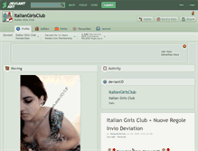 Tablet Screenshot of italiangirlsclub.deviantart.com