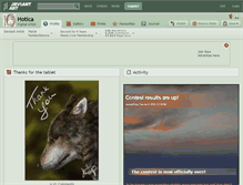 Tablet Screenshot of hotica.deviantart.com