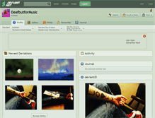 Tablet Screenshot of deafbutformusic.deviantart.com