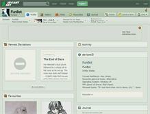 Tablet Screenshot of funbot.deviantart.com
