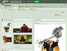 Tablet Screenshot of horus16.deviantart.com
