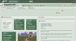 Desktop Screenshot of hungrypaperweight.deviantart.com
