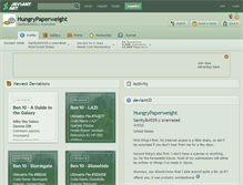 Tablet Screenshot of hungrypaperweight.deviantart.com