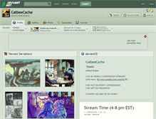 Tablet Screenshot of catbeecache.deviantart.com