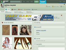 Tablet Screenshot of anime-crazy666.deviantart.com