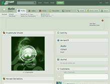 Tablet Screenshot of duxto.deviantart.com