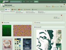 Tablet Screenshot of daconman.deviantart.com