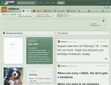 Tablet Screenshot of chibialvin.deviantart.com