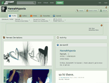 Tablet Screenshot of hannahhypoxia.deviantart.com