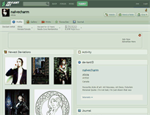 Tablet Screenshot of naivecharm.deviantart.com