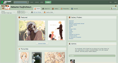 Desktop Screenshot of natsume-yuujinchou.deviantart.com