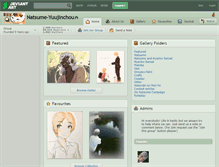 Tablet Screenshot of natsume-yuujinchou.deviantart.com