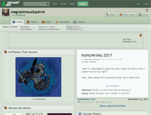 Tablet Screenshot of magnanimoussquirrel.deviantart.com
