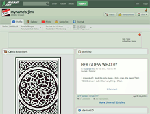 Tablet Screenshot of mynameis-jinx.deviantart.com