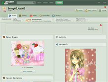 Tablet Screenshot of beingmejustme.deviantart.com