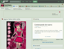 Tablet Screenshot of kamimana.deviantart.com