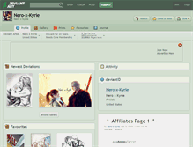 Tablet Screenshot of nero-x-kyrie.deviantart.com