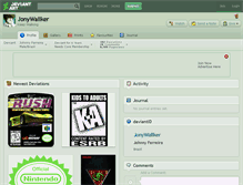 Tablet Screenshot of jonywallker.deviantart.com