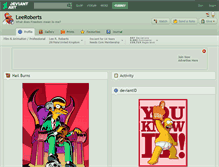 Tablet Screenshot of leeroberts.deviantart.com