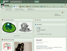 Tablet Screenshot of kiwigi.deviantart.com