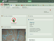 Tablet Screenshot of illegal-art.deviantart.com