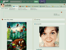 Tablet Screenshot of luvender.deviantart.com