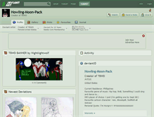 Tablet Screenshot of howling-moon-pack.deviantart.com