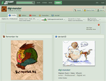Tablet Screenshot of digi-monster.deviantart.com