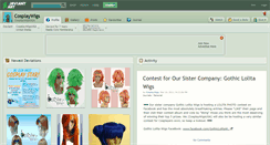 Desktop Screenshot of cosplaywigs.deviantart.com