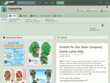 Tablet Screenshot of cosplaywigs.deviantart.com