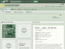 Tablet Screenshot of lemonlimechocolate.deviantart.com